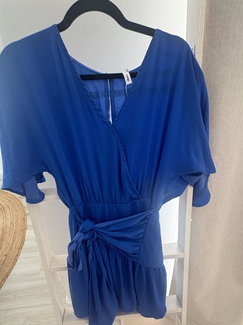 Blue Tie-Waist Women’s Skirt (Blue)